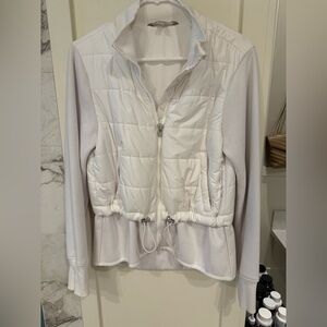 Women's Athleta White Quilted Jacket